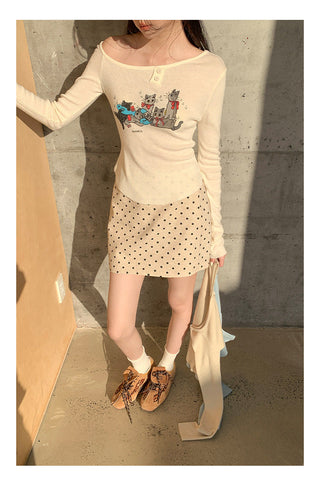 Bobo polka skirt
