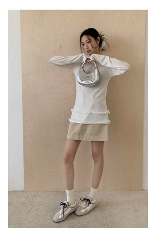 High waist A-line
