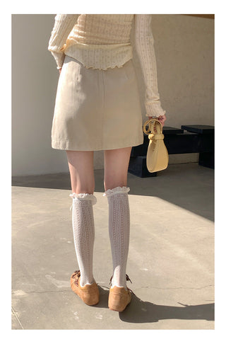 High waist A-line
