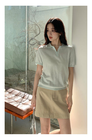 High waist A-line