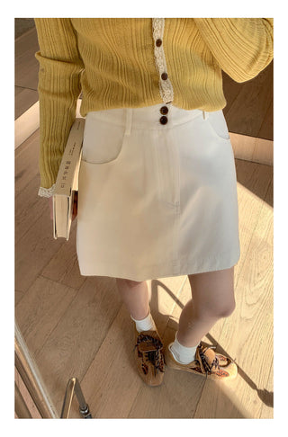 High waist A-line