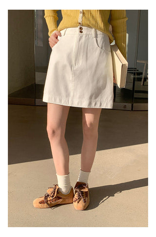 High waist A-line