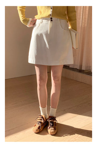 High waist A-line