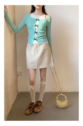 High waist A-line