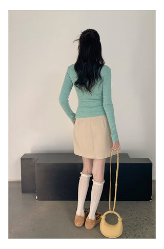 High waist A-line