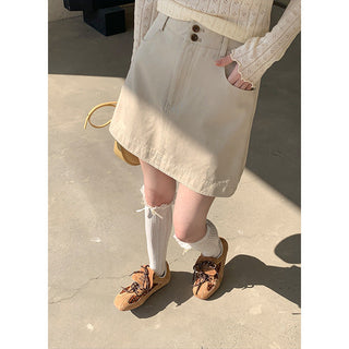 High waist A-line