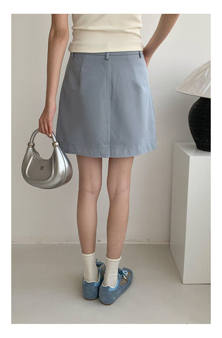 High waist A-line