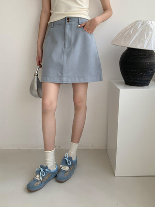 High waist A-line