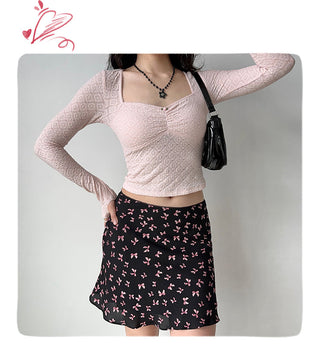 lace square-neck top