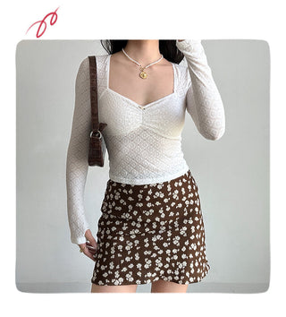 lace square-neck top