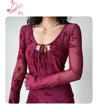 wine embroidered set