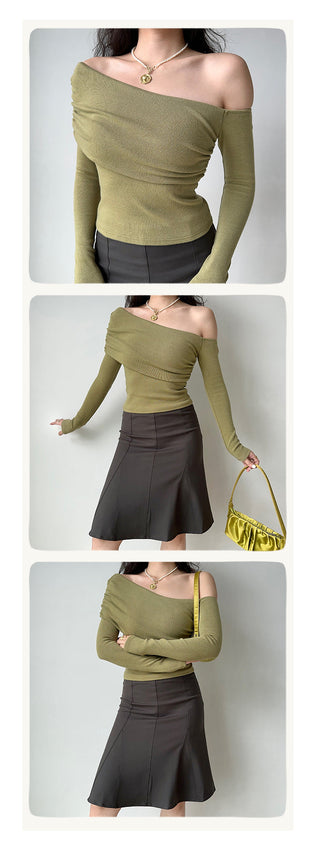 cold-shoulder crop-top
