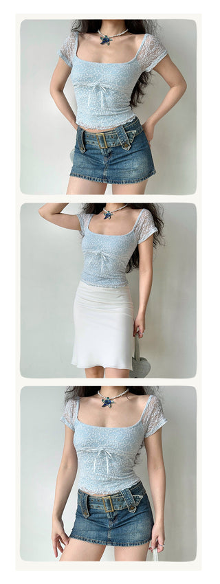 lace square Top
