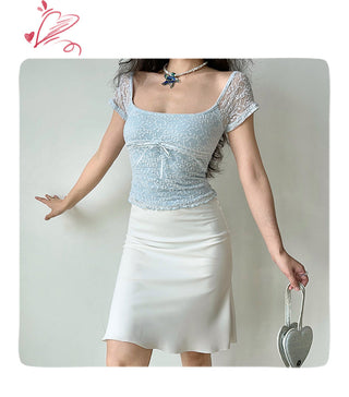 lace square Top