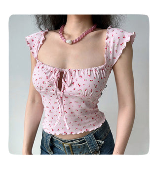 pink floral top