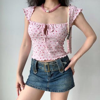 pink floral top