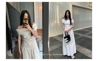 pleated umbrella skirt