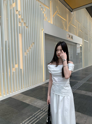 pleated umbrella skirt