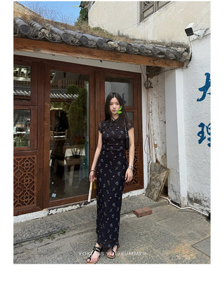floral H-line dress