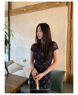 floral H-line dress