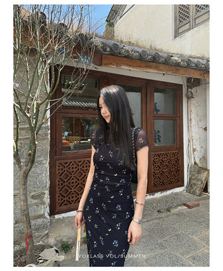 floral H-line dress
