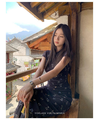 floral H-line dress
