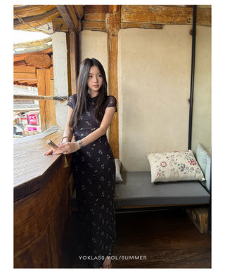 floral H-line dress