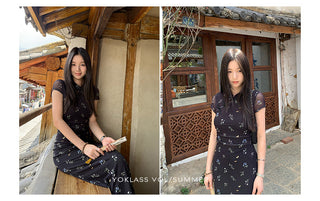 floral H-line dress