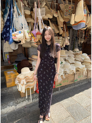floral H-line dress