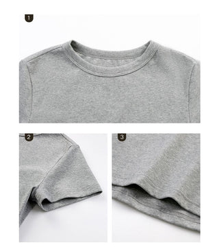 white round neck Top