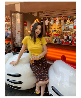 white round neck Top