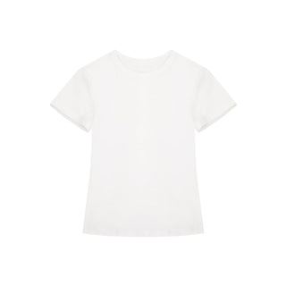white round neck Top