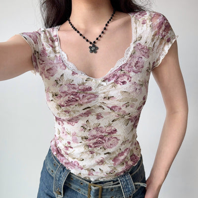 retro lace Top