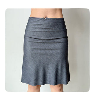 denim fishtail skirt