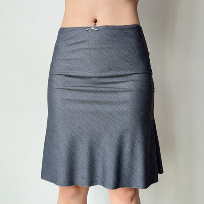 denim fishtail skirt