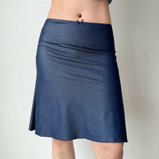 denim fishtail skirt
