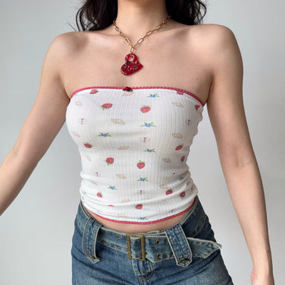 printed tube top