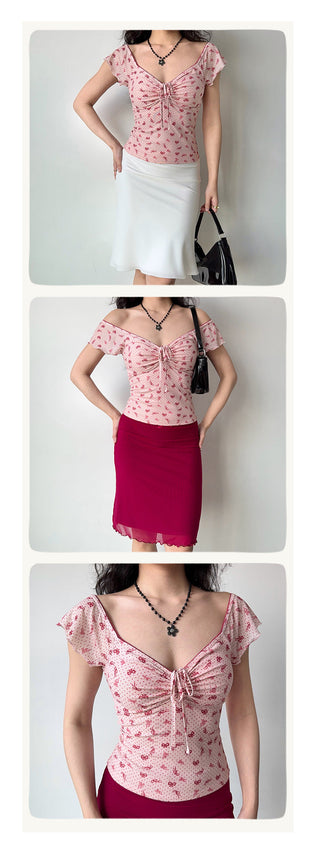 bow mesh Top