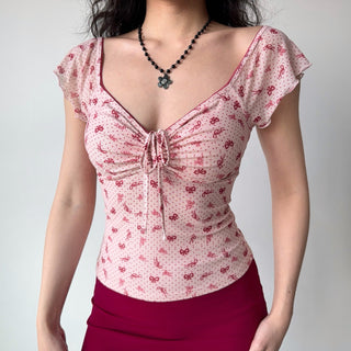 bow mesh Top