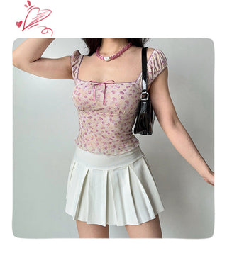 cherry print top
