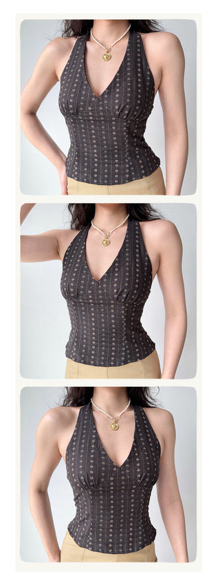 backless halter camisole
