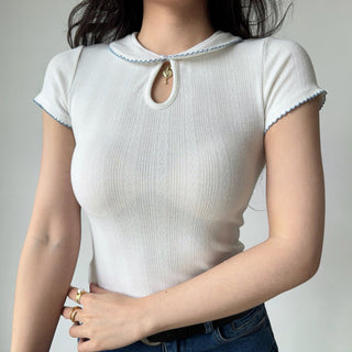 Peter Pan crop-top