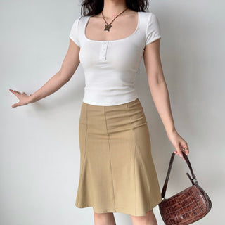 fishtail A-line skirt