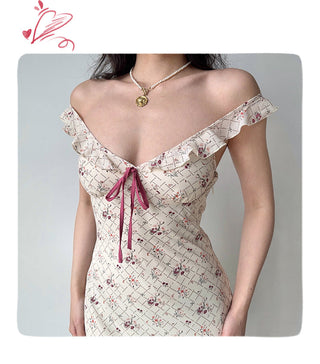 ruffled floral dress