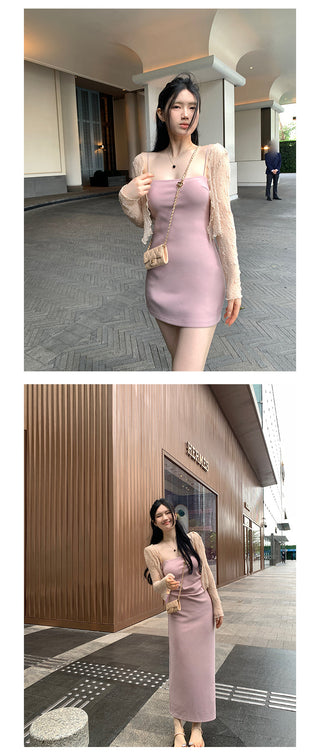 khaki knit cardigan