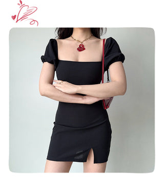puff sleeve dress