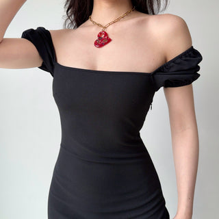 puff sleeve dress