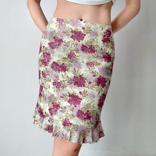 retro printed skirt