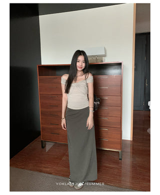 mid-waist straight dress