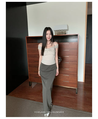 mid-waist straight dress